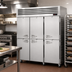Thumbnail image #2 for Turbo Air PRO Series 3-Section Reach-In Heated Holding Cabinet with 6 Self-Closing Solid Half Doors, 73.9 Cu. Ft., Stainless Steel