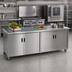 Thumbnail image #2 for Advance Tabco Enclosed Work Table with Cabinet Base and Hinged Doors, 72