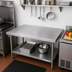 Thumbnail image #2 for John Boos 36 Inch x 27 Inch 16-Gauge Stainless Steel Countertop with Flat No-Backsplash Design
