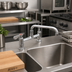 Thumbnail image #2 for John Boos Heavy Duty Lead-Free Deck-Mount Manual Faucet with 12-Inch Swing Spout and 8-Inch Centers