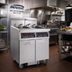 Thumbnail image #2 for Imperial Electric 5-Battery 75 lb Floor Fryer with Built-In Space Saver Filter System, Tilt-Up Elements, and Computer Controls