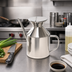 Thumbnail image #2 for Town Equipment Stainless Steel 48 oz Soy Sauce Dispenser with Handle and Hinged Cover