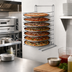 Thumbnail image #2 for American Metalcraft 7-Tier Wall-Mounted Pizza Pan Rack, Stainless Steel