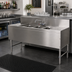 Thumbnail image #2 for Advance Tabco Prestige 3-Compartment Underbar Sink Unit with Dual Drainboards and Faucet, 72 Inch