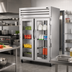 Thumbnail image #2 for SPEC Series 2-Section Pass-Thru Reach-In Refrigerator with Glass Front Doors and Solid Stainless Rear Doors