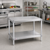 Thumbnail image #2 for New Age 42-Inch Stationary Modular Aluminum Equipment Stand with 2 Adjustable Solid Shelves
