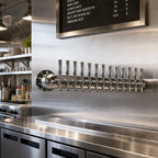 Thumbnail image #2 for Micro Matic USA Metropolis METRO-WM-12PSSKR Wall-Mount 12-Faucet Glycol-Cooled Polished Stainless Steel Draft Beer Tower