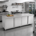 Thumbnail image #2 for John Boos Stainless Steel Cabinet Base Work Table with Hinged Doors, 132