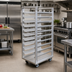 Thumbnail image #2 for Dinex Universal Aluminum Angle Tray Rack, 12 Full-Size Tray Capacity, 5-Inch Centers