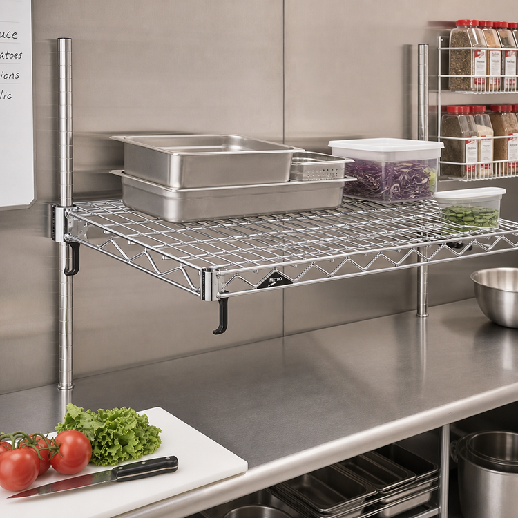 Product image #2 for Metro Super Adjustable Super Erecta 30 x 14 Inch Stainless Steel Wire Shelf