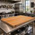 Thumbnail image #2 for Appalachian Red Oak Edge Grain Island Countertop, 48 x 36 x 1-1/2 Inch, Varnique Finish