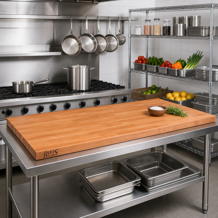 Product image #2 for Boos Block American Cherry Edge Grain Kitchen Countertop, 72 x 32 x 1-1/2 Inch Thick, Varnique Finish