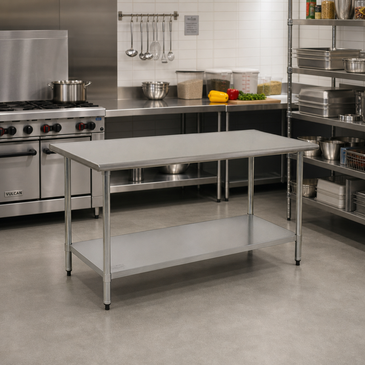 Product image #2 for Eagle Group BlendPort® Deluxe Series Stainless Steel Work Table with Adjustable Undershelf, 48 W x 30 D