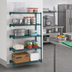 Thumbnail image #2 for Eagle Group Valu-Gard 5-Tier Add-On Wire Shelving Unit, 30 x 18 x 74 Inches, Green Epoxy