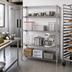 Thumbnail image #2 for 42-Inch Wide x 18-Inch Deep x 86-Inch High 4-Shelf Wire Shelving Starter Kit, 304 Stainless Steel