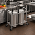 Thumbnail image #2 for Atlas Metal MOPD3H-9-1/8 Mobile Open Frame Heated Plate Dispenser with 9-1/8 Inch Plate Capacity