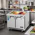 Thumbnail image #2 for Everest Refrigeration EOTPS2 Mega-Top Open Top Refrigerated Prep Table, 2-Section, 35-5/8-Inch, Stainless Steel, 12 x 1/6-Size Pan Opening