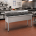 Thumbnail image #2 for Eagle Group Four-Compartment Utility Sink, 73-3/8 Inch x 28 Inch, 16-Gauge 430 Stainless Steel, No Drainboards