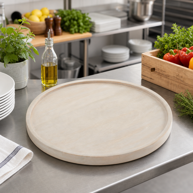 Product image #3 for American Metalcraft 13-Inch Sun-Bleached Wood Plate, Hampton Collection