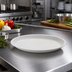 Thumbnail image #2 for Ridge 10-Inch 15-Ounce Oblong Coupe Plate, Cement Melamine
