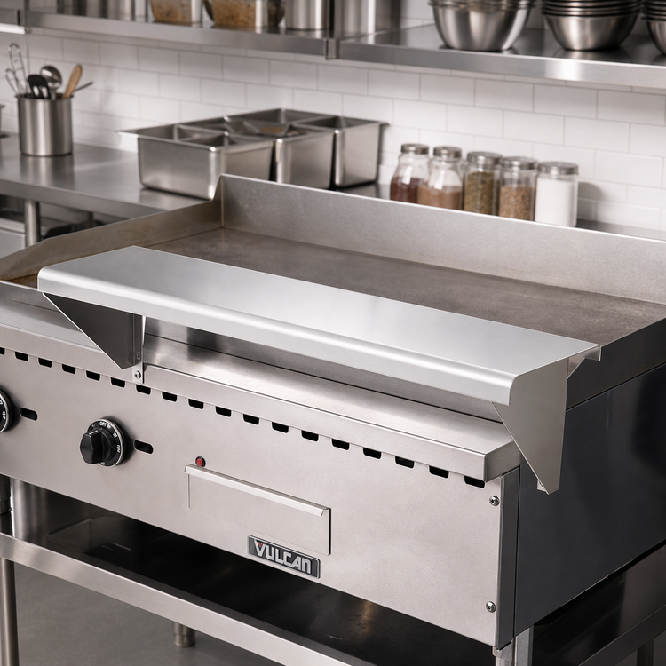 Product image #2 for Vulcan 24-Inch Stainless Steel Plate Rail for MSA and 900RX Gas Griddles