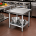 Thumbnail image #2 for John Boos Heavy Duty Machine Stand with Stainless Steel Top and Galvanized Adjustable Shelf, Marine Edge, 30 x 24 x 20-1/4 Inches