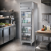 Thumbnail image #2 for Beverage-Air P-Series One-Section Pass-Thru Reach-In Refrigerator with 2 Glass Doors, 22.9 Cu. Ft., Standard Depth