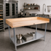 Thumbnail image #2 for John Boos 48 x 30 Inch Bakers' Work Table with 1-3/4 Inch Northern Hard Rock Maple Top and Adjustable Stainless Steel Undershelf