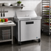 Thumbnail image #2 for Hoshizaki Steelheart 36-Inch Sandwich Top Refrigerator Prep Table with 10-Pan Rail and Solid Door