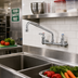 Thumbnail image #2 for Wall-Mount Double Pantry Mixing Faucet with 12-Inch Swing Nozzle, 8-Inch Centers