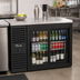 Thumbnail image #2 for True Premier Bar 48-Inch Two-Section Sliding Glass Door Back Bar Cooler with Stainless Steel Top
