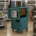 Thumbnail image #3 for Cambro Ultra Camcart H-Series Heated Front-Loading Food Pan Carrier with Security Package, 24 GN 1/1 Pan Capacity, Granite Green, 110V