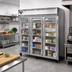 Thumbnail image #2 for Continental Refrigerator 3FNSAGD Three-Section Narrow Hinged Glass Door Display Freezer