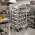 Thumbnail image #2 for Dinex 308-Can #5 Stationary All-Welded Aluminum Can Rack