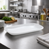 Thumbnail image #2 for American Metalcraft Crave Collection 14-Inch Rectangular Cloud Melamine Serving Platter