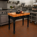 Thumbnail image #2 for John Boos Rouge et Noir Le Rustica End Grain Island Work Table with 1 Drawer, 30 x 24 x 34-1/2 Inches