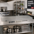 Thumbnail image #2 for Metro Super Erecta EZA-2460NC EZ-ADD Wire Shelf with Corner Hardware, 60 x 24 in, Chrome