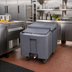 Thumbnail image #2 for Cambro ICS125L Fully Insulated Polyethylene Ice Cart with Slide-Back Lid, 125 lb Capacity