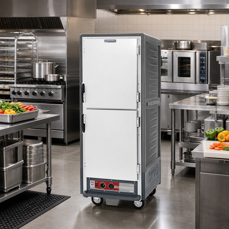 Product image #2 for Metro C5 3 Series Full-Height Heated Holding Cabinet with Gray Insulation Armour and Dutch Insulated Aluminum Doors