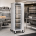 Thumbnail image #2 for Mobile Enclosed Full-Height Correctional Cabinet Pan Rack, Non-Insulated Aluminum, 38 Sheet Pan Capacity