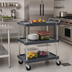 Thumbnail image #3 for Olympic 3-Shelf Utility Cart with Ship's Edge Polyethylene Shelves, 16 x 27 Inches