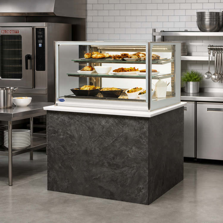 Product image #2 for Federal Industries Italian Glass Series 60-Inch Full-Service Heated Drop-In Counter Display Case