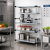 Thumbnail image #2 for Quantum 4-Shelf Solid Shelving Starter Kit, 48W x 18D x 63H, Stationary