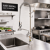 Thumbnail image #2 for EasyInstall Single-Hole Deck-Mount Pre-Rinse Unit with 6-Inch Add-On Faucet, 44-Inch Hose, and 1.15 GPM Spray Valve