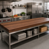 Thumbnail image #2 for Boos Block American Black Walnut Edge Grain Kitchen Countertop with Varnique Finish, 108 x 27 x 3 Inches