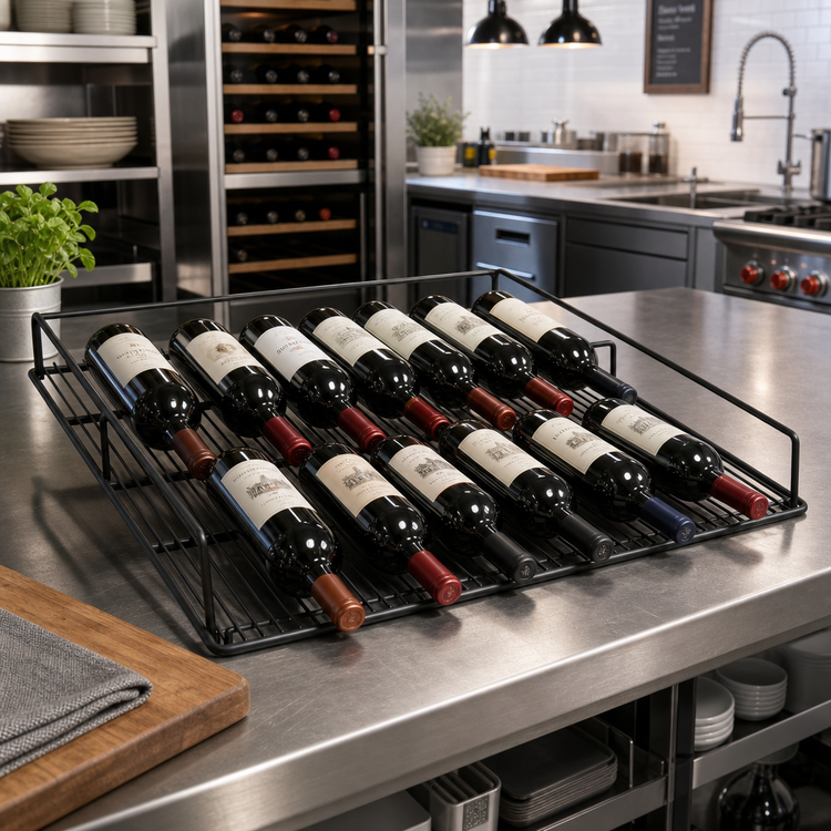 Product image #2 for Flat Black Wine Rack for MMR49, 12-Bottle Capacity
