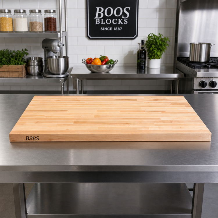 Product image #2 for Boos Block 42 x 25 x 1-1/2-Inch Varnique Finish Maple Kitchen Countertop