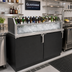 Thumbnail image #2 for Glastender Back Bar Glass Ice Display Unit for Bottled Beverages, 66-Inch Wide