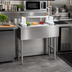 Thumbnail image #2 for Underbar Basics™ 24-Inch Wide Stainless Steel Cocktail Ice Bin with 7-Circuit Cold Plate
