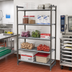 Thumbnail image #2 for Cambro Camshelving Basics Plus 5-Tier Vented Stationary Starter Unit, 21 x 48 x 84 Inches, Brushed Graphite